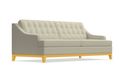 Bannister Queen Size Sleeper Sofa Bed :: Leg Finish: Natural / Sleeper Option: Memory Foam Mattress