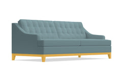 Bannister Queen Size Sleeper Sofa Bed :: Leg Finish: Natural / Sleeper Option: Memory Foam Mattress