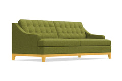 Bannister Queen Size Sleeper Sofa Bed :: Leg Finish: Natural / Sleeper Option: Memory Foam Mattress