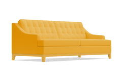 Bannister Queen Size Sleeper Sofa Bed :: Leg Finish: Natural / Sleeper Option: Memory Foam Mattress