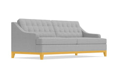 Bannister Queen Size Sleeper Sofa Bed :: Leg Finish: Natural / Sleeper Option: Memory Foam Mattress