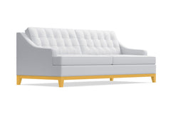 Bannister Queen Size Sleeper Sofa Bed :: Leg Finish: Natural / Sleeper Option: Memory Foam Mattress