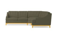 Bannister 3pc Sectional Sofa :: Leg Finish: Natural