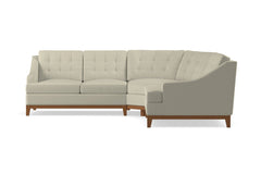 Bannister 3pc Sectional Sofa :: Leg Finish: Pecan