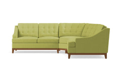 Bannister 3pc Sectional Sofa :: Leg Finish: Pecan