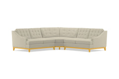 Bannister 3pc Sectional Sofa :: Leg Finish: Natural