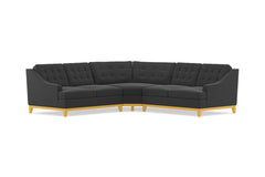 Bannister 3pc Sectional Sofa :: Leg Finish: Natural