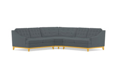 Bannister 3pc Sectional Sofa :: Leg Finish: Natural