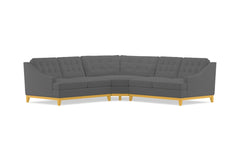 Bannister 3pc Sectional Sofa :: Leg Finish: Natural