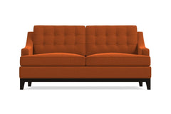 Bannister Twin Size Sleeper Sofa Bed :: Leg Finish: Espresso / Sleeper Option: Memory Foam Mattress