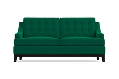 Bannister Twin Size Sleeper Sofa Bed :: Leg Finish: Espresso / Sleeper Option: Memory Foam Mattress