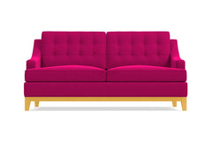 Bannister Apartment Size Sleeper Sofa Bed :: Leg Finish: Natural / Sleeper Option: Deluxe Innerspring Mattress