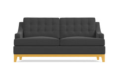 Bannister Twin Size Sleeper Sofa Bed :: Leg Finish: Natural / Sleeper Option: Memory Foam Mattress