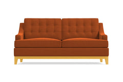 Bannister Twin Size Sleeper Sofa Bed :: Leg Finish: Natural / Sleeper Option: Deluxe Innerspring Mattress