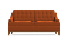 Bannister Twin Size Sleeper Sofa Bed :: Leg Finish: Pecan / Sleeper Option: Memory Foam Mattress