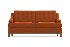Bannister Twin Size Sleeper Sofa Bed :: Leg Finish: Pecan / Sleeper Option: Memory Foam Mattress
