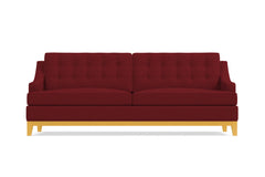 Bannister Queen Size Sleeper Sofa Bed :: Leg Finish: Natural / Sleeper Option: Memory Foam Mattress