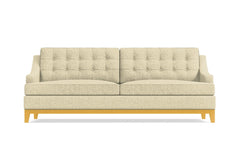 Bannister Queen Size Sleeper Sofa Bed :: Leg Finish: Natural / Sleeper Option: Memory Foam Mattress