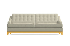 Bannister Queen Size Sleeper Sofa Bed :: Leg Finish: Natural / Sleeper Option: Memory Foam Mattress