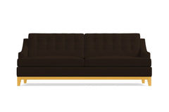 Bannister Queen Size Sleeper Sofa Bed :: Leg Finish: Natural / Sleeper Option: Memory Foam Mattress