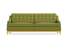 Bannister Queen Size Sleeper Sofa Bed :: Leg Finish: Natural / Sleeper Option: Memory Foam Mattress