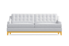 Bannister Queen Size Sleeper Sofa Bed :: Leg Finish: Natural / Sleeper Option: Memory Foam Mattress