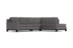 Brentwood 2pc Sleeper Sectional :: Leg Finish: Espresso / Configuration: RAF - Chaise on the Right / Sleeper Option: Memory Foam Mattress