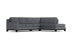 Brentwood 2pc Sleeper Sectional :: Leg Finish: Espresso / Configuration: RAF - Chaise on the Right / Sleeper Option: Memory Foam Mattress