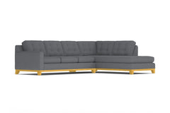 Brentwood 2pc Sleeper Sectional :: Leg Finish: Natural / Configuration: RAF - Chaise on the Right / Sleeper Option: Memory Foam Mattress