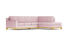 Brentwood 2pc Sectional Sofa :: Leg Finish: Natural / Configuration: RAF - Chaise on the Right