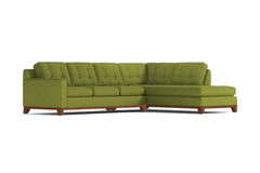 Brentwood 2pc Sectional Sofa :: Leg Finish: Pecan / Configuration: RAF - Chaise on the Right