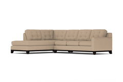Brentwood 2pc Sleeper Sectional :: Leg Finish: Espresso / Configuration: LAF - Chaise on the Left / Sleeper Option: Deluxe Innerspring Mattress