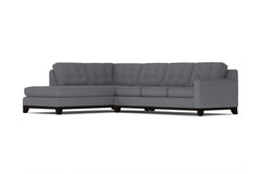 Brentwood 2pc Sleeper Sectional :: Leg Finish: Espresso / Configuration: LAF - Chaise on the Left / Sleeper Option: Memory Foam Mattress