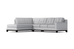 Brentwood 2pc Sleeper Sectional :: Leg Finish: Espresso / Configuration: LAF - Chaise on the Left / Sleeper Option: Deluxe Innerspring Mattress