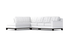 Brentwood 2pc Sleeper Sectional :: Leg Finish: Espresso / Configuration: LAF - Chaise on the Left / Sleeper Option: Deluxe Innerspring Mattress