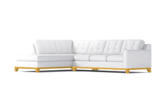 Brentwood 2pc Sleeper Sectional :: Leg Finish: Natural / Configuration: LAF - Chaise on the Left / Sleeper Option: Memory Foam Mattress