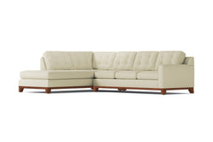 Brentwood 2pc Sleeper Sectional :: Leg Finish: Pecan / Configuration: LAF - Chaise on the Left / Sleeper Option: Memory Foam Mattress