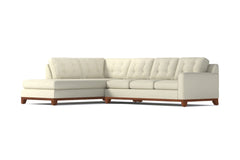 Brentwood 2pc Sleeper Sectional :: Leg Finish: Pecan / Configuration: LAF - Chaise on the Left / Sleeper Option: Memory Foam Mattress