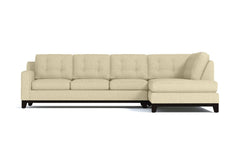 Brentwood 2pc Sleeper Sectional :: Leg Finish: Espresso / Configuration: RAF - Chaise on the Right / Sleeper Option: Memory Foam Mattress