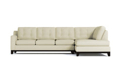 Brentwood 2pc Sleeper Sectional :: Leg Finish: Espresso / Configuration: RAF - Chaise on the Right / Sleeper Option: Memory Foam Mattress