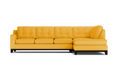 Brentwood 2pc Sectional Sofa :: Leg Finish: Espresso / Configuration: RAF - Chaise on the Right