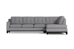 Brentwood 2pc Sleeper Sectional :: Leg Finish: Espresso / Configuration: RAF - Chaise on the Right / Sleeper Option: Deluxe Innerspring Mattress