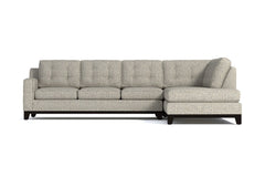 Brentwood 2pc Sleeper Sectional :: Leg Finish: Espresso / Configuration: RAF - Chaise on the Right / Sleeper Option: Deluxe Innerspring Mattress