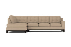 Brentwood 2pc Sleeper Sectional :: Leg Finish: Espresso / Configuration: LAF - Chaise on the Left / Sleeper Option: Deluxe Innerspring Mattress