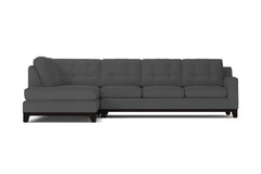 Brentwood 2pc Sleeper Sectional :: Leg Finish: Espresso / Configuration: LAF - Chaise on the Left / Sleeper Option: Deluxe Innerspring Mattress