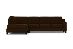 Brentwood 2pc Sleeper Sectional :: Leg Finish: Espresso / Configuration: LAF - Chaise on the Left / Sleeper Option: Deluxe Innerspring Mattress