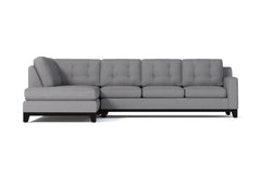 Brentwood 2pc Sleeper Sectional :: Leg Finish: Espresso / Configuration: LAF - Chaise on the Left / Sleeper Option: Deluxe Innerspring Mattress