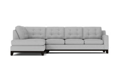 Brentwood 2pc Sleeper Sectional :: Leg Finish: Espresso / Configuration: LAF - Chaise on the Left / Sleeper Option: Deluxe Innerspring Mattress