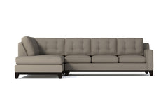 Brentwood 2pc Sleeper Sectional :: Leg Finish: Espresso / Configuration: LAF - Chaise on the Left / Sleeper Option: Deluxe Innerspring Mattress