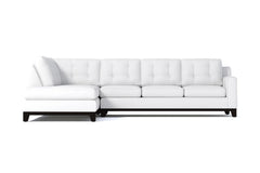 Brentwood 2pc Sleeper Sectional :: Leg Finish: Espresso / Configuration: LAF - Chaise on the Left / Sleeper Option: Deluxe Innerspring Mattress